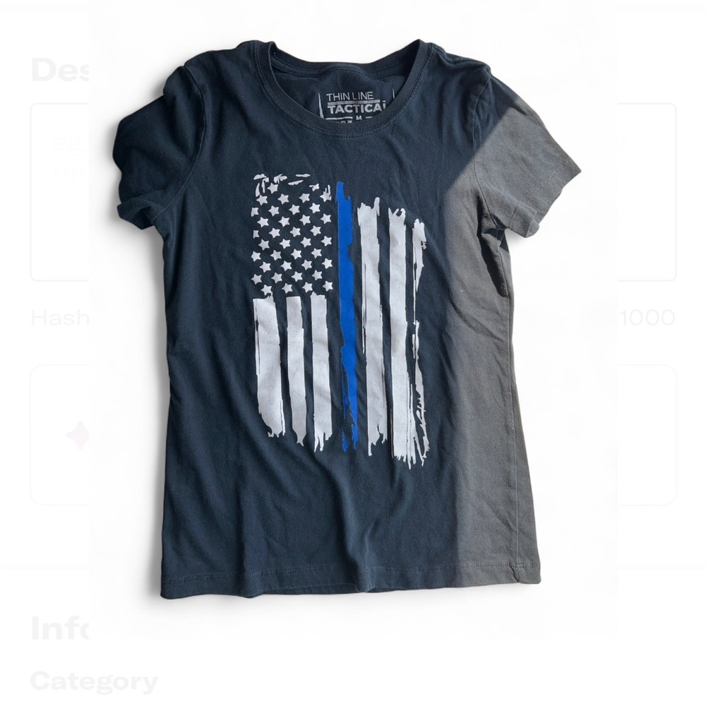 Thin blue like women’s tshirt size medium